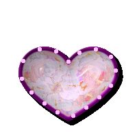 Gif animé coeur violet